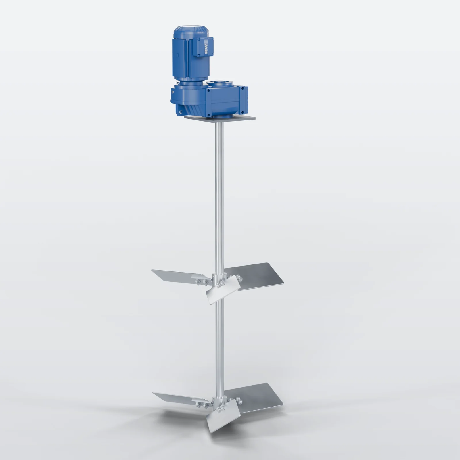 AHM top-entry mixer — primary CAD view