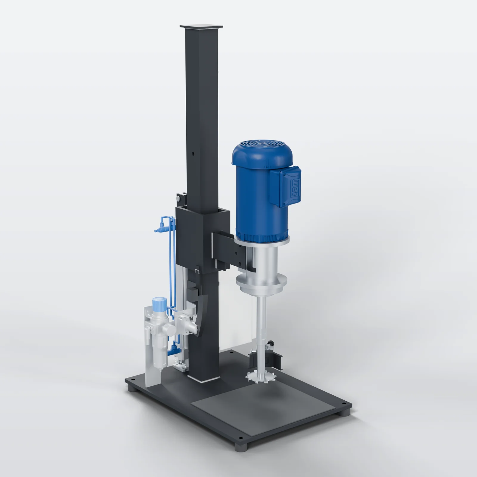 ALD lab disperser — primary CAD view