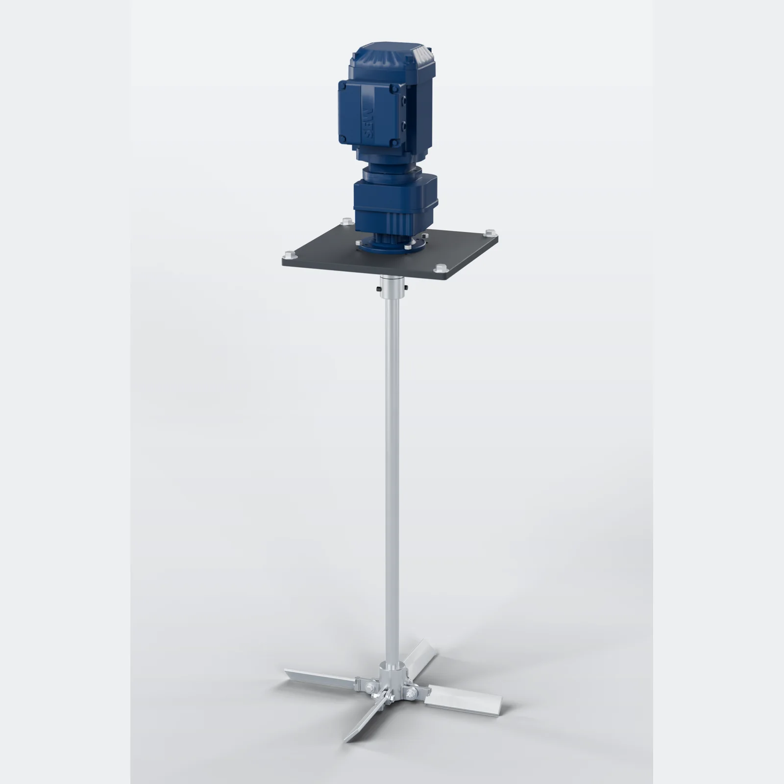 ATM small-batch mixer — primary CAD view