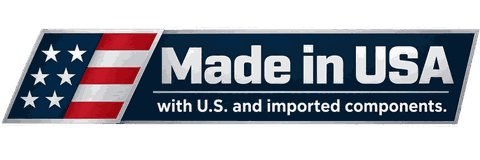 Made in USA with U.S. and imported components